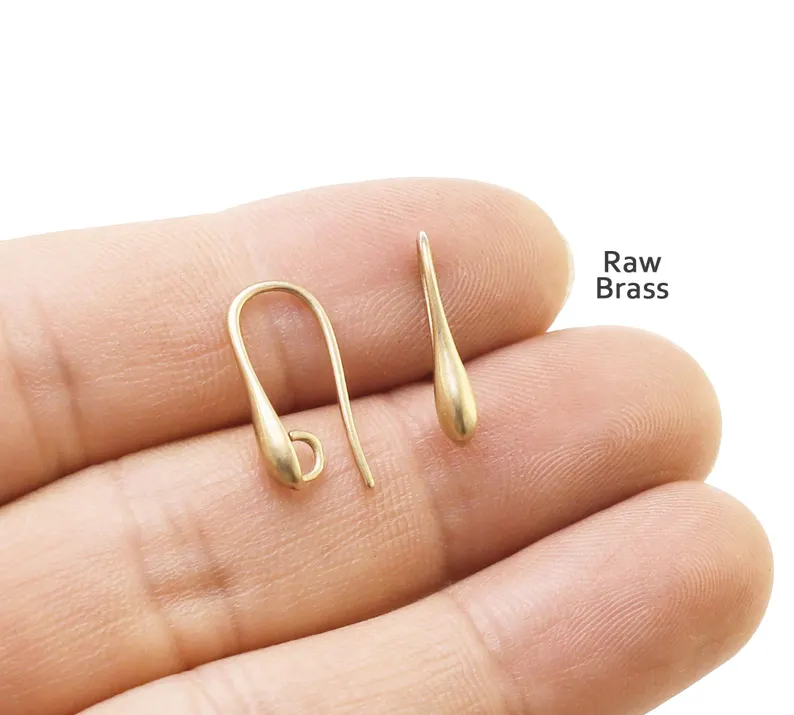 Jewelry Making Brass - 20pcs Teardrop Earring Wires, Simply Ear