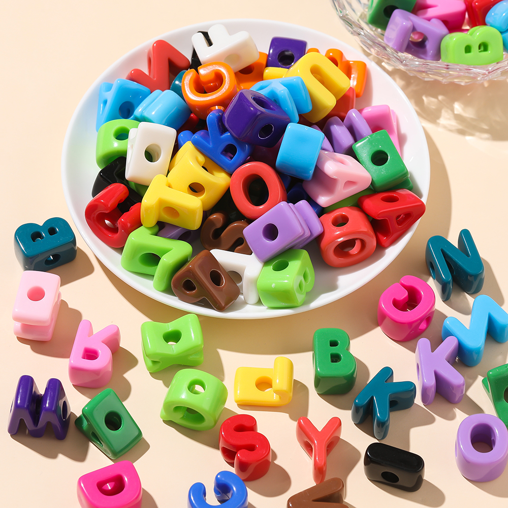 Jewelry Making For Kids - 10pcs/lot Multi Color Big Hole Acrylic
