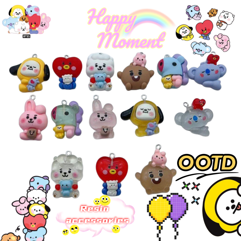 Jewelry Making Diy - BT21 mang chimmy shooky koya anime