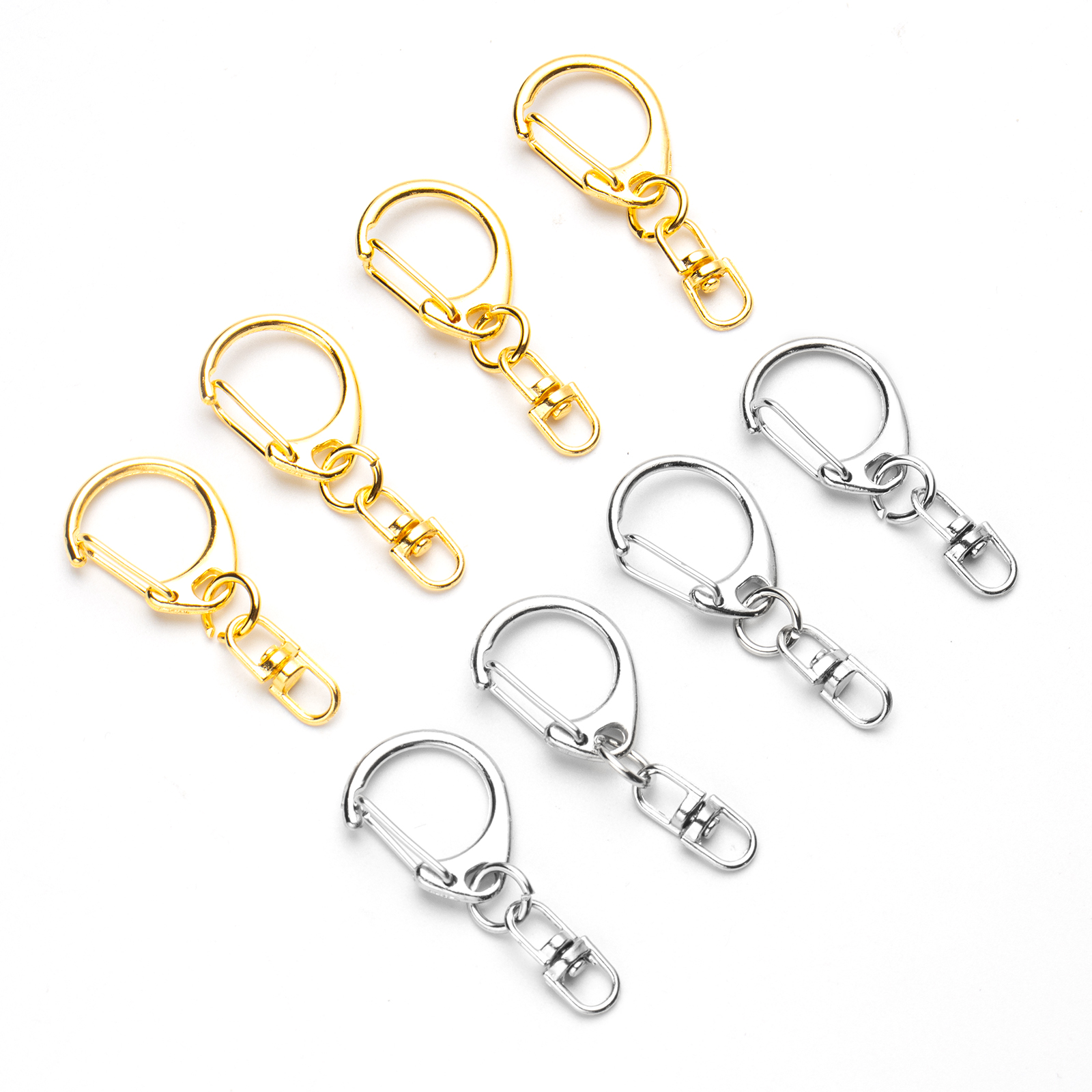 Jewelry Making Equipment - 5pcs D Snap Hook Keychain Rings