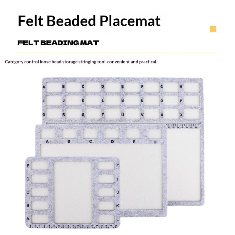 Bead Organizer Tray - Non Slip Felt Beading Mat Boards