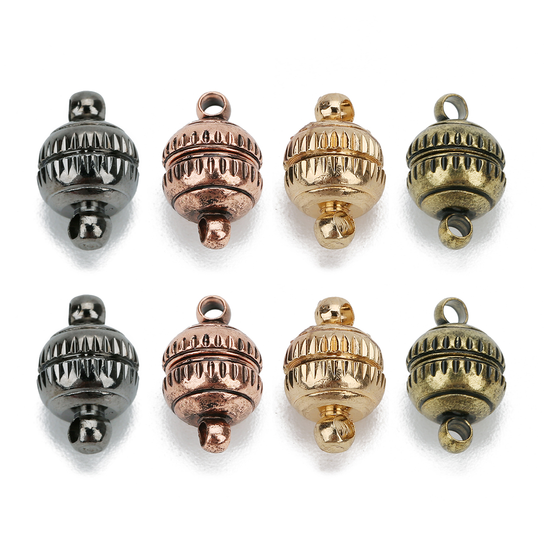 Jewelry Making Brass - 5pcs/lot Copper Strong Magnetic Clasps Round