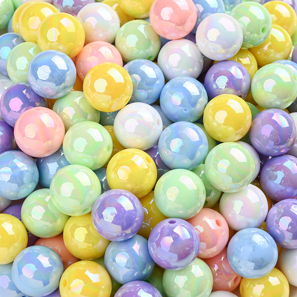 Jewelry Making 3 Year Old - 50Pcs 16mm Acrylic Round Beads 6