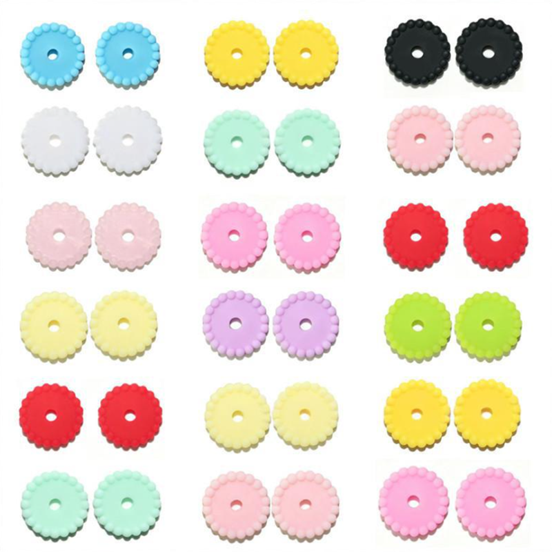 Jewelry Making 3 Year Old - 100pcs Gasket Silicone Beads 12mm Round