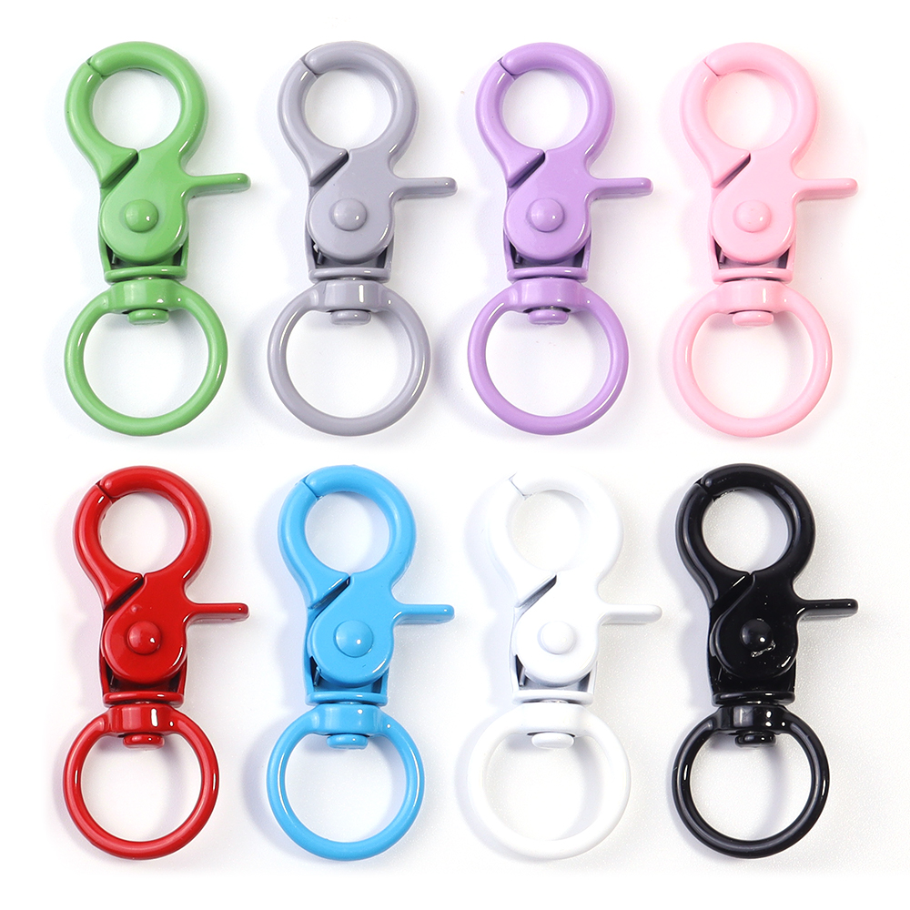 Jewelry Making A Ring - 5Pcs/Lot Colorful Swivel Lobster Clasp Hooks