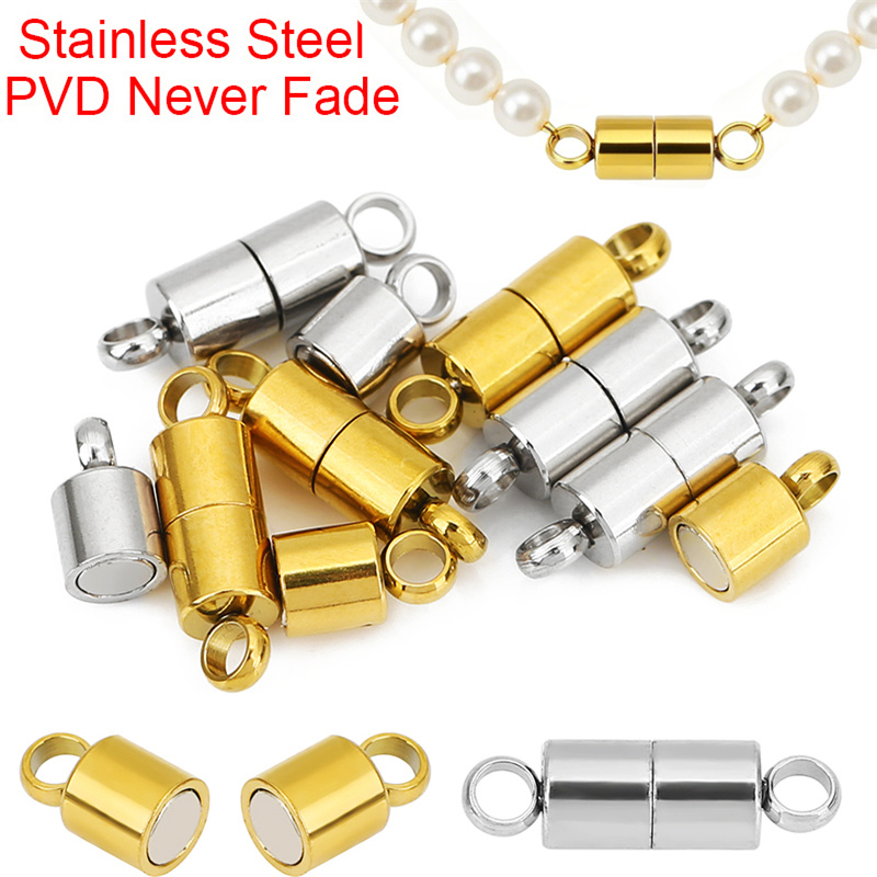 Jewelry Making Brass - 2pcs 14mm Stainless Steel Necklace Clasps