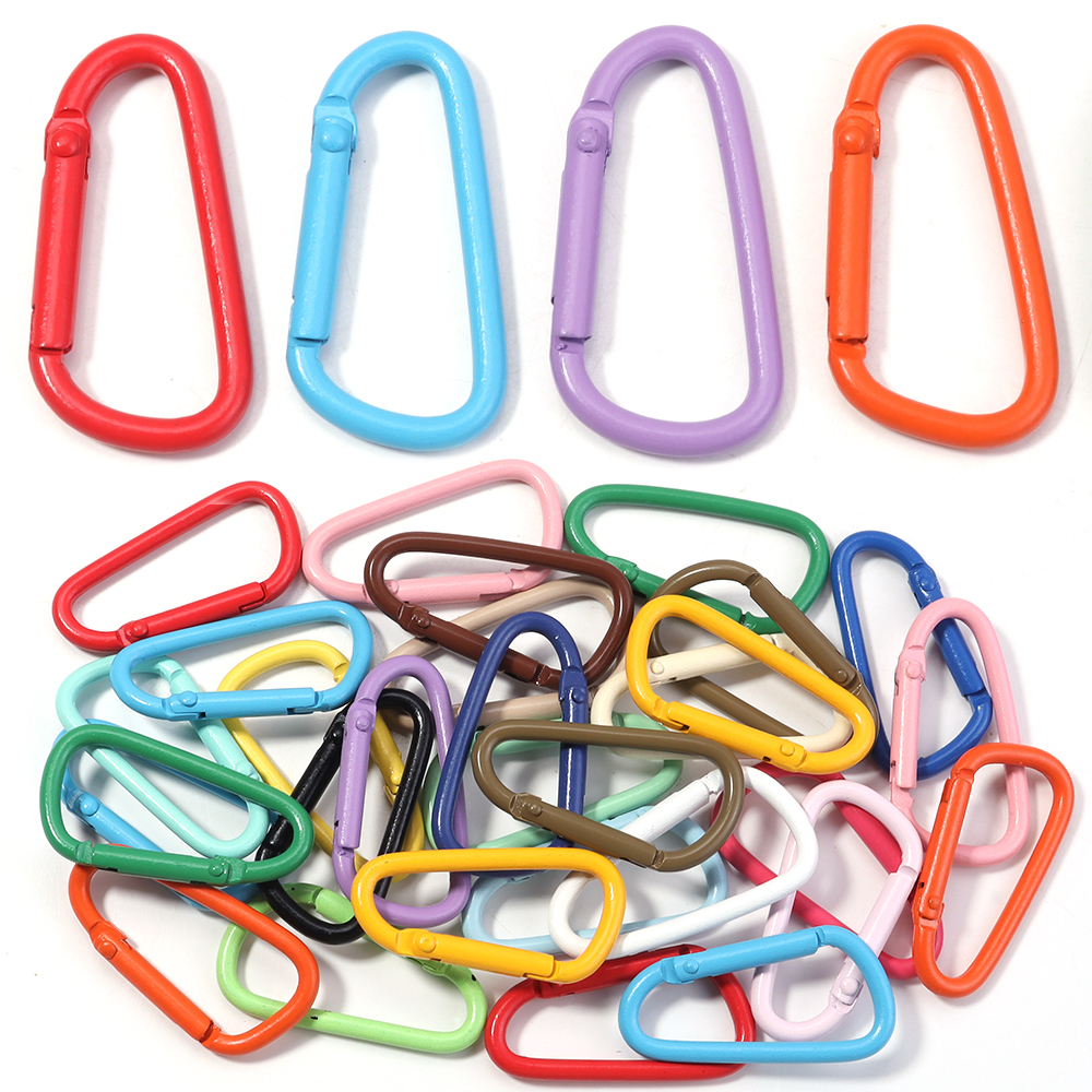 10pcs Colorful Carabiner Clip  - Jewelry Making A Ring avis et prix