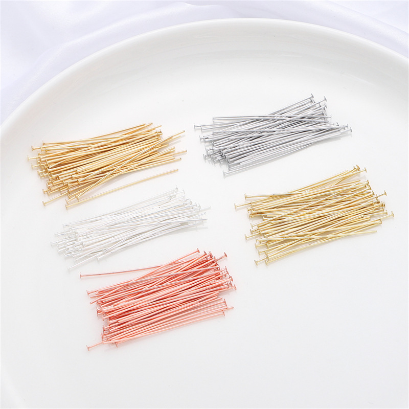 50pcs/pack 925 Sterling Silver - Jewelry Making Head Pins avis et prix