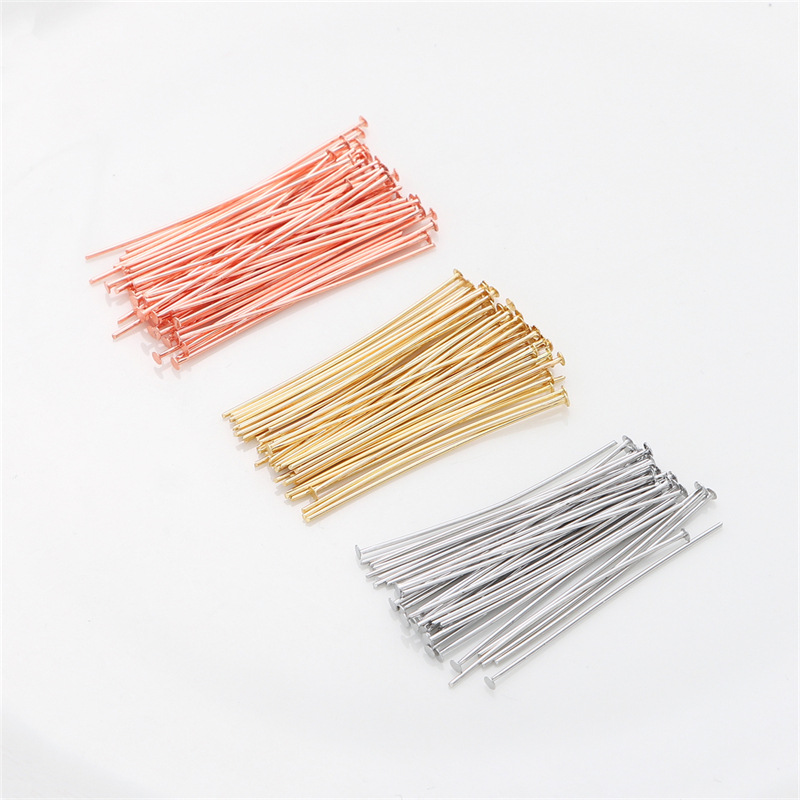 50pcs/pack 925 Sterling Silver - Jewelry Making Head Pins avis et prix