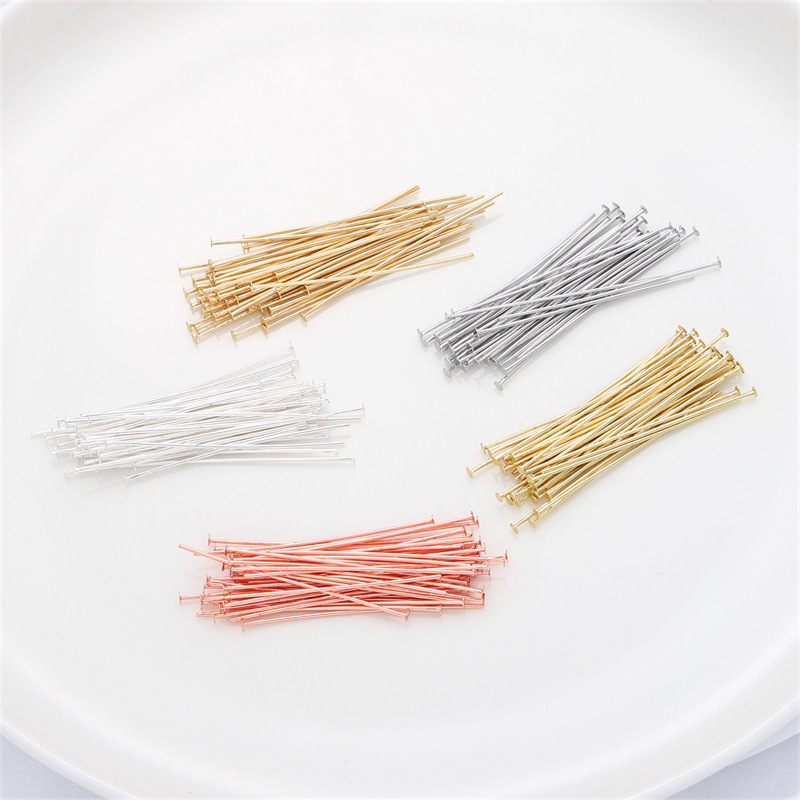 50pcs/pack 925 Sterling Silver - Jewelry Making Head Pins avis et prix