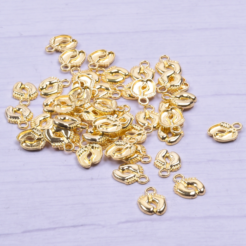 20-50pcs Charms Baby Feet Foot - Jewelry Making 3 Year Old avis et prix