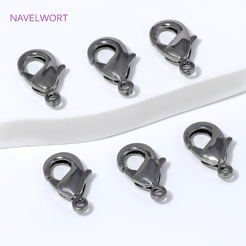 Black Plated Brass 12mm Lobste - Jewelry Making Essentials avis et prix