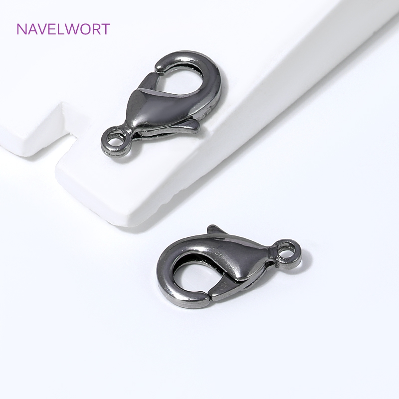 Black Plated Brass 12mm Lobste - Jewelry Making Essentials avis et prix