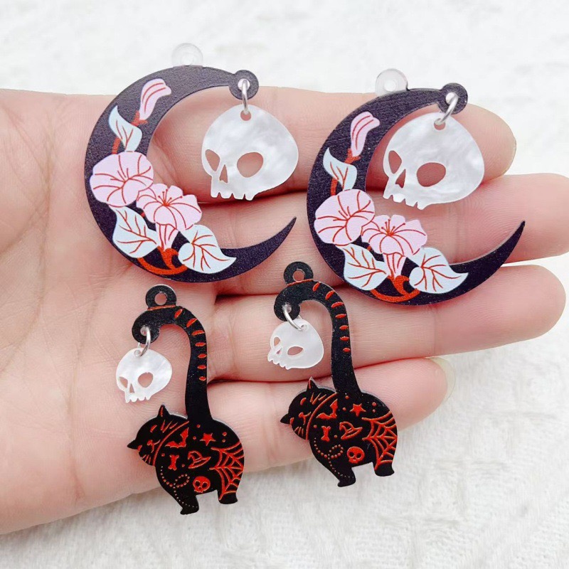 10pcs Halloween Acrylic Ghost  - Jewelry Making Diy avis et prix