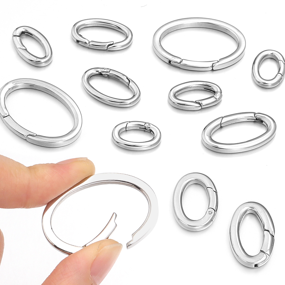 1pc Stainless Steel Spring Cla - Jewelry Making A Ring avis et prix
