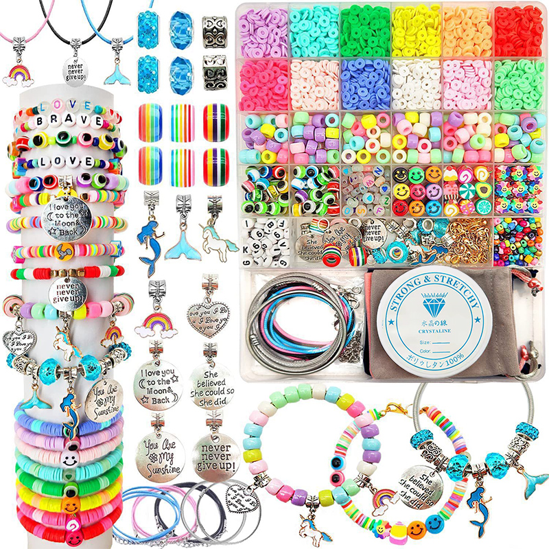 3400pcs Beads Charms Jewelry M - Jewelry Making Birthday Party avis et prix