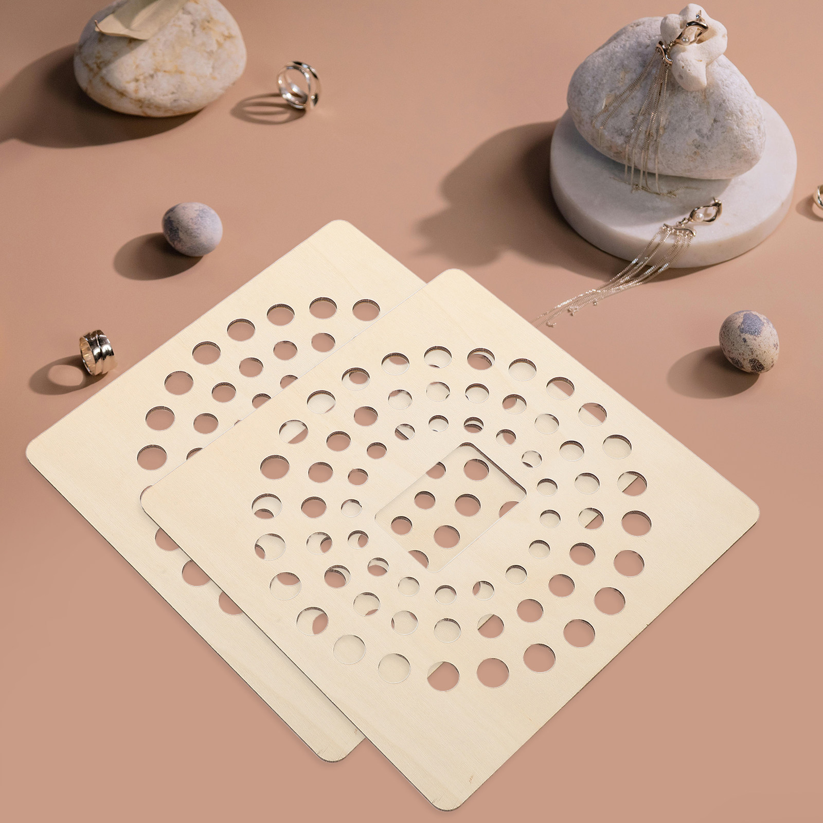 4Pcs Wooden Bead Tray Jewelry  - Bead Organizer Tray avis et prix