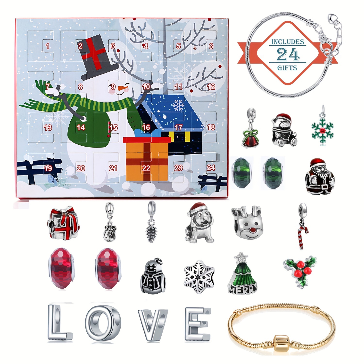 Snowman Christmas Advent Calen - Jewelry Making Birthday Party avis et prix