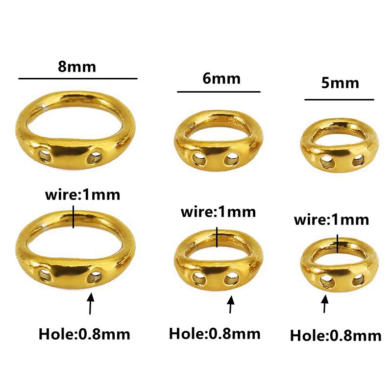 30pcs 5/6/8mm Stainless Steel  - Jewelry Making Equipment avis et prix