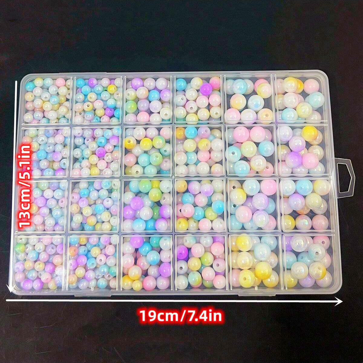 800pcs/24 grid set box 6mm/8mm - Jewelry Making Birthday Party avis et prix