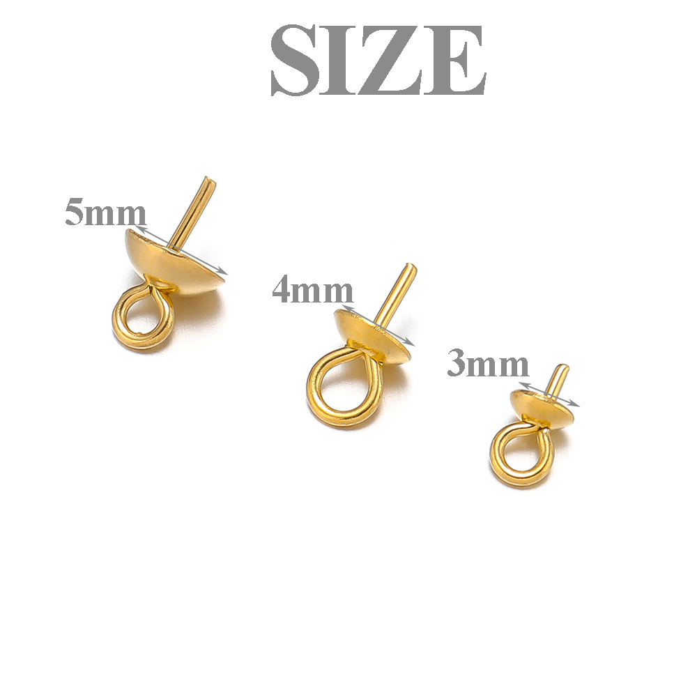 50-100pcs Gold Color Stainless - Jewelry Making Rivets avis et prix
