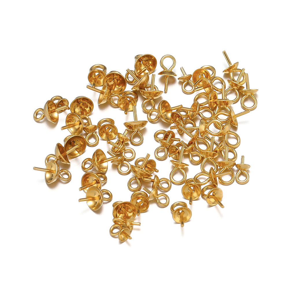 50-100pcs Gold Color Stainless - Jewelry Making Rivets avis et prix