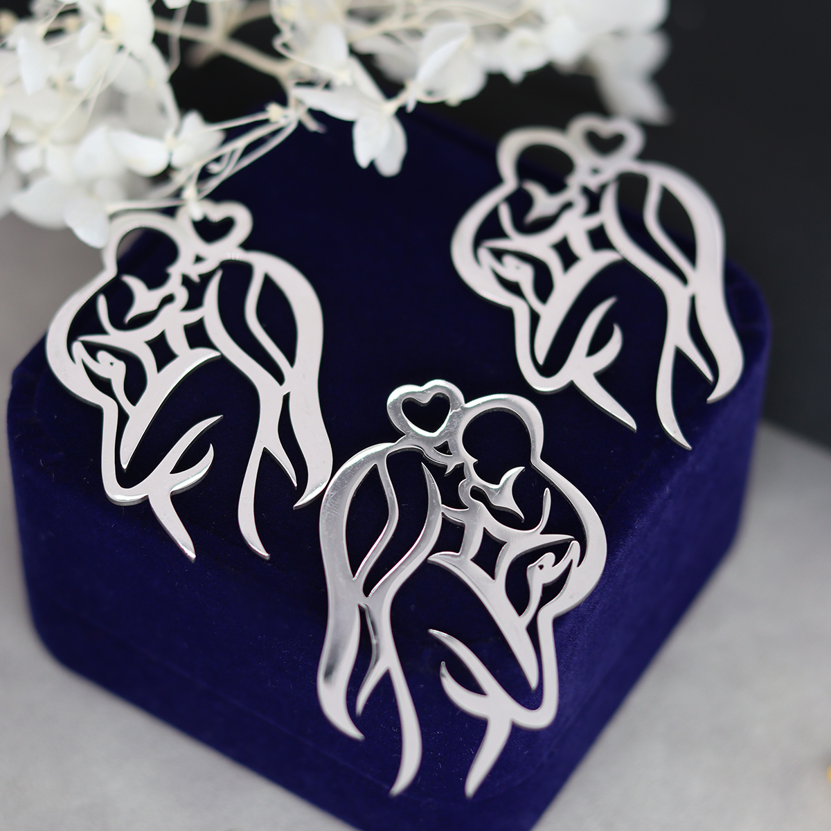 3pcs Silhouette Mother And Bab - Jewelry Making 3 Year Old avis et prix