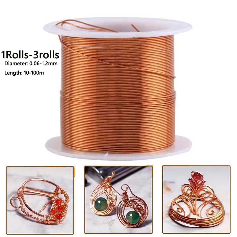 1-3Roll  Soft Copper Wire for  - Jewelry Making Yarn avis et prix