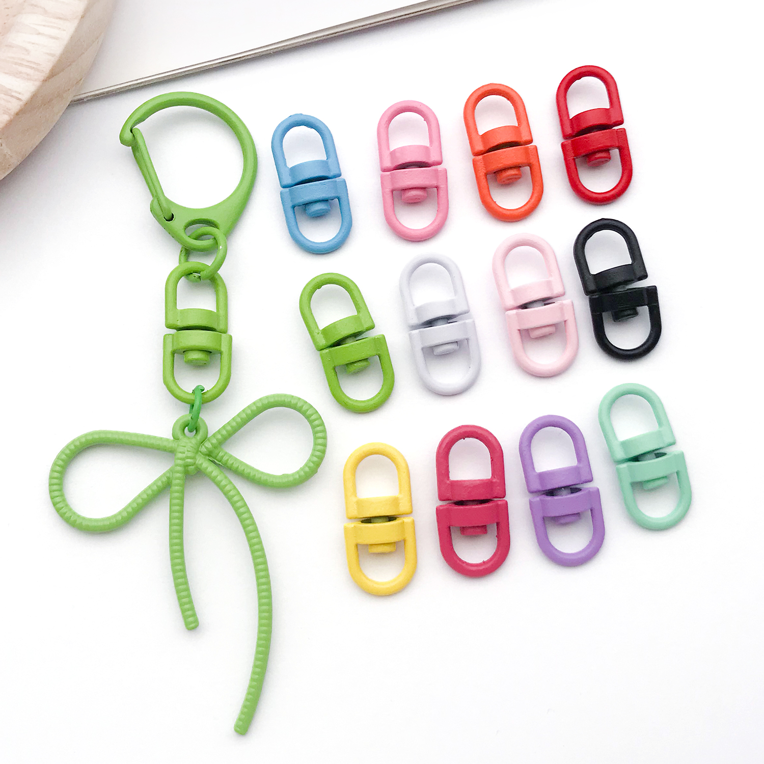 20pcs Metal Rotate Buckle Key  - Jewelry Making A Ring avis et prix