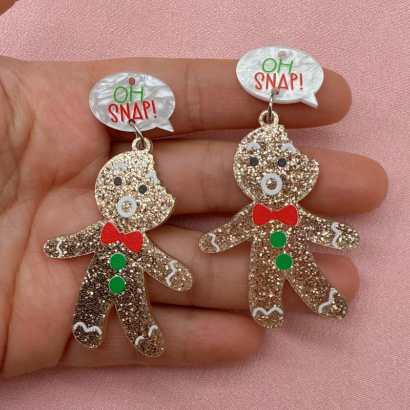 10pcs Cute Christmas Gingerbre - Jewelry Making Diy avis et prix