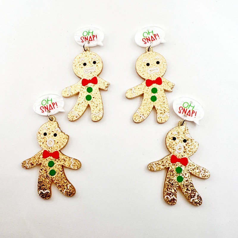 10pcs Cute Christmas Gingerbre - Jewelry Making Diy avis et prix