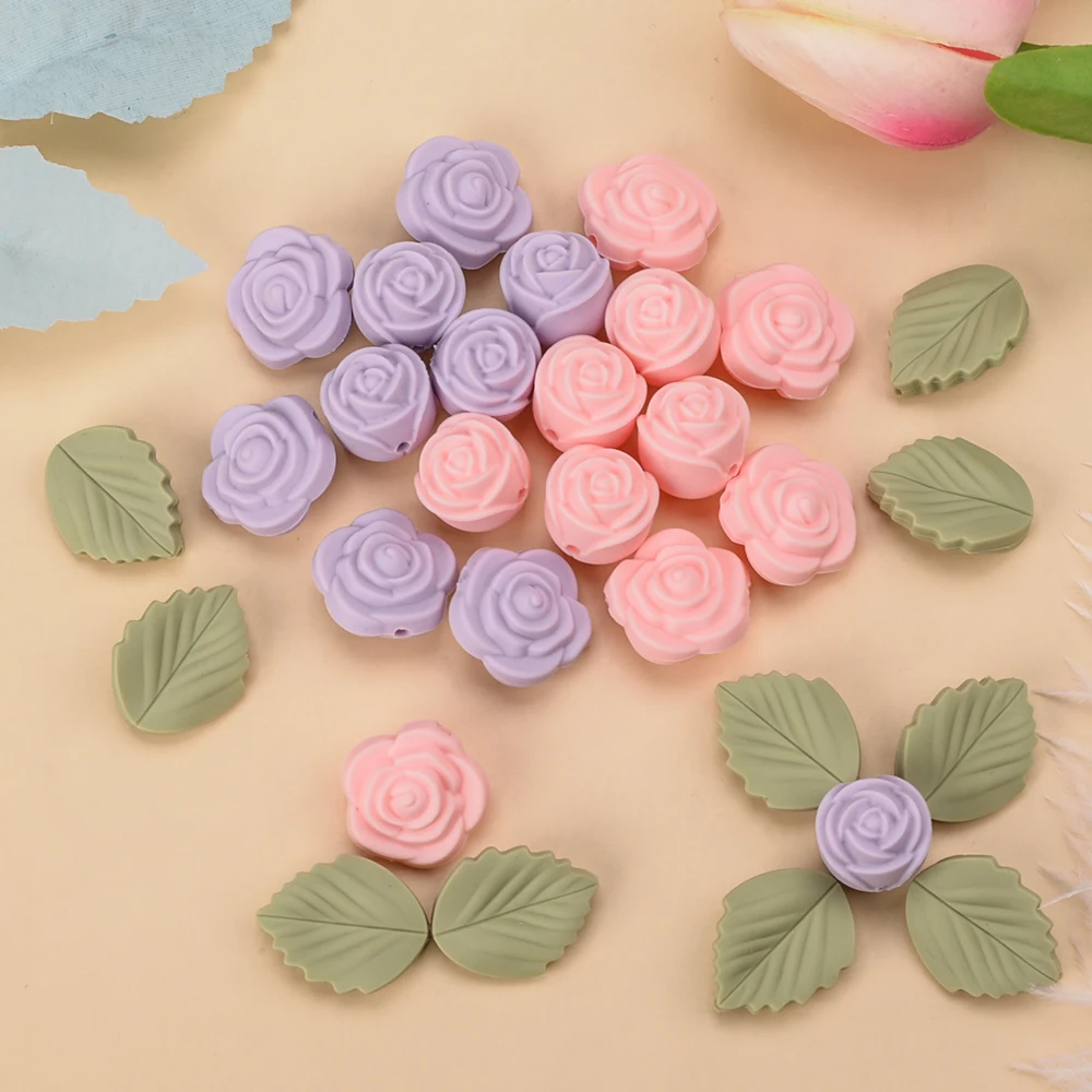 LOFCA 30Pcs Rose Silicone Bead - Jewelry Making 3 Year Old avis et prix