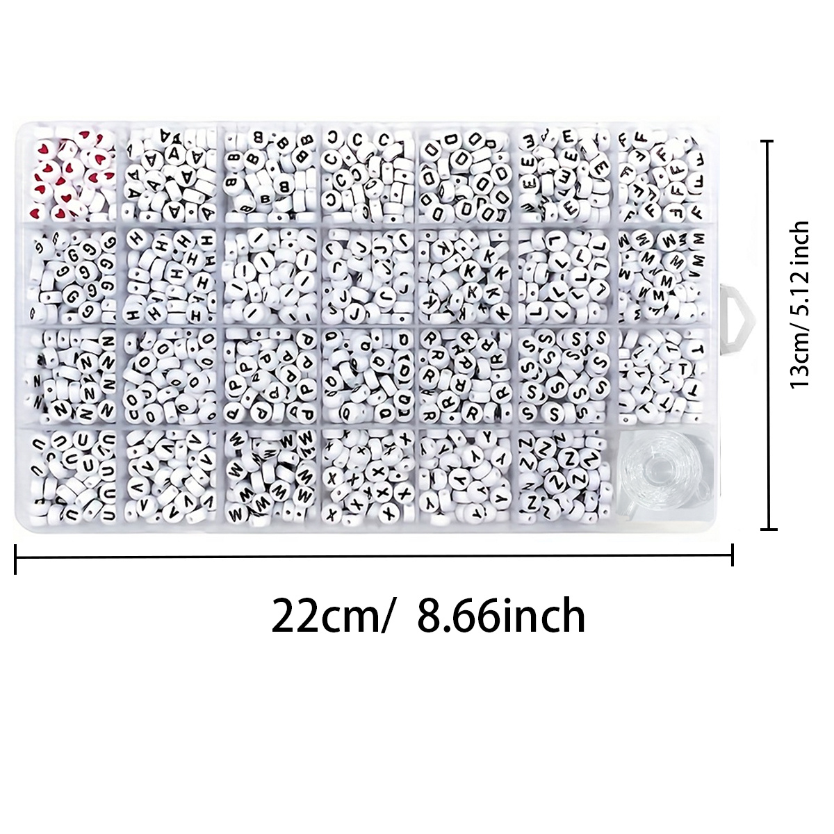 1300 4x7 round acrylic letter  - Jewelry Making Yarn avis et prix
