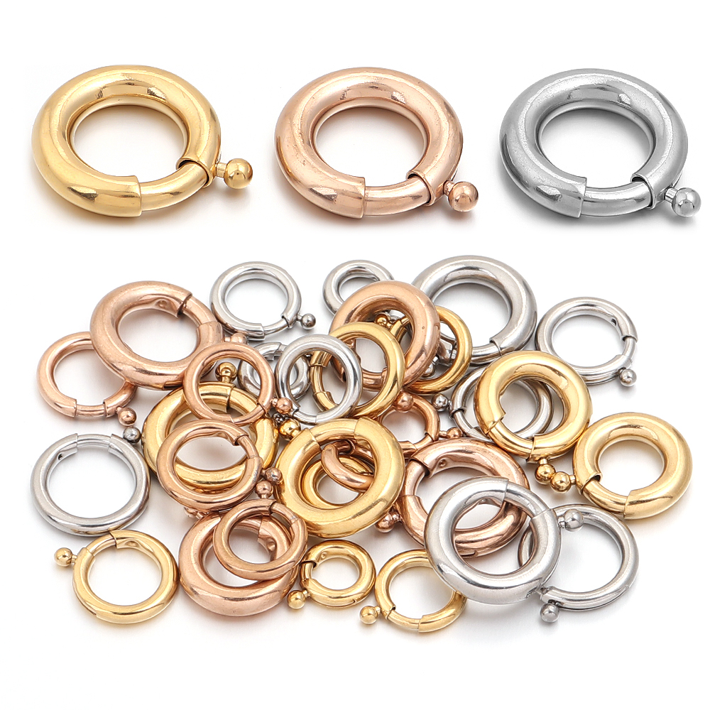 2pcs Stainless Steel Spring Cl - Jewelry Making A Ring avis et prix