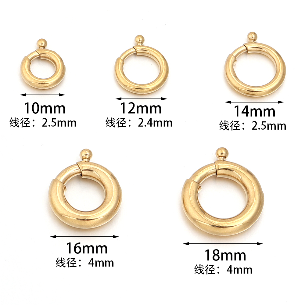 2pcs Stainless Steel Spring Cl - Jewelry Making A Ring avis et prix