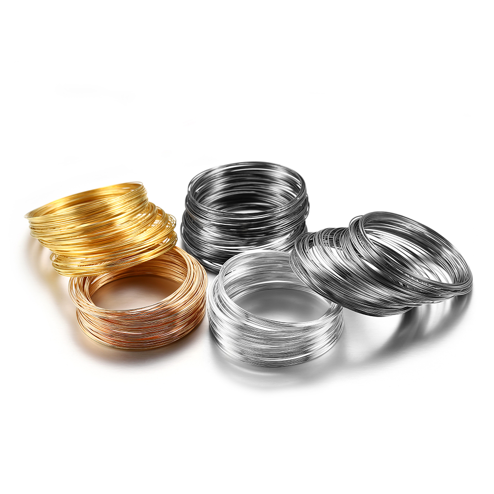 100 Loops/lot 0.6mm Silver Gol - Jewelry Making Yarn avis et prix