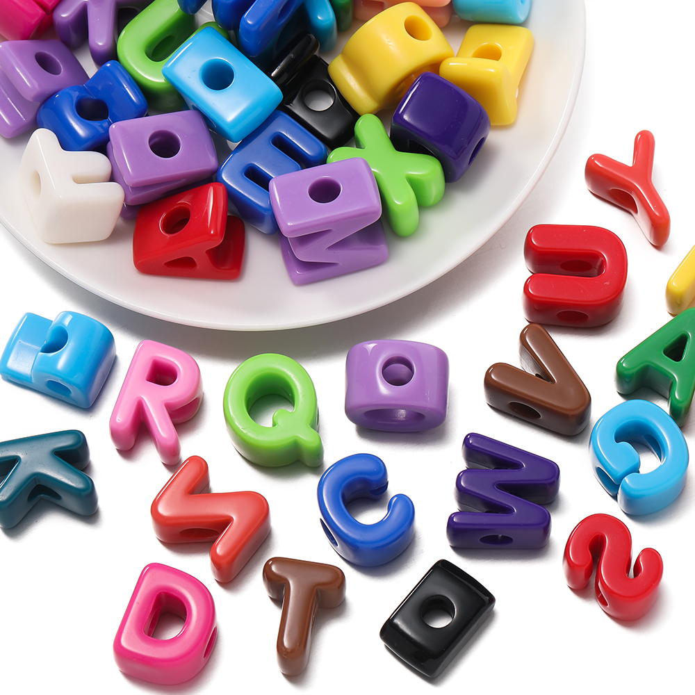 10pcs/lot Mixed Color Big Hole - Jewelry Making For Kids avis et prix