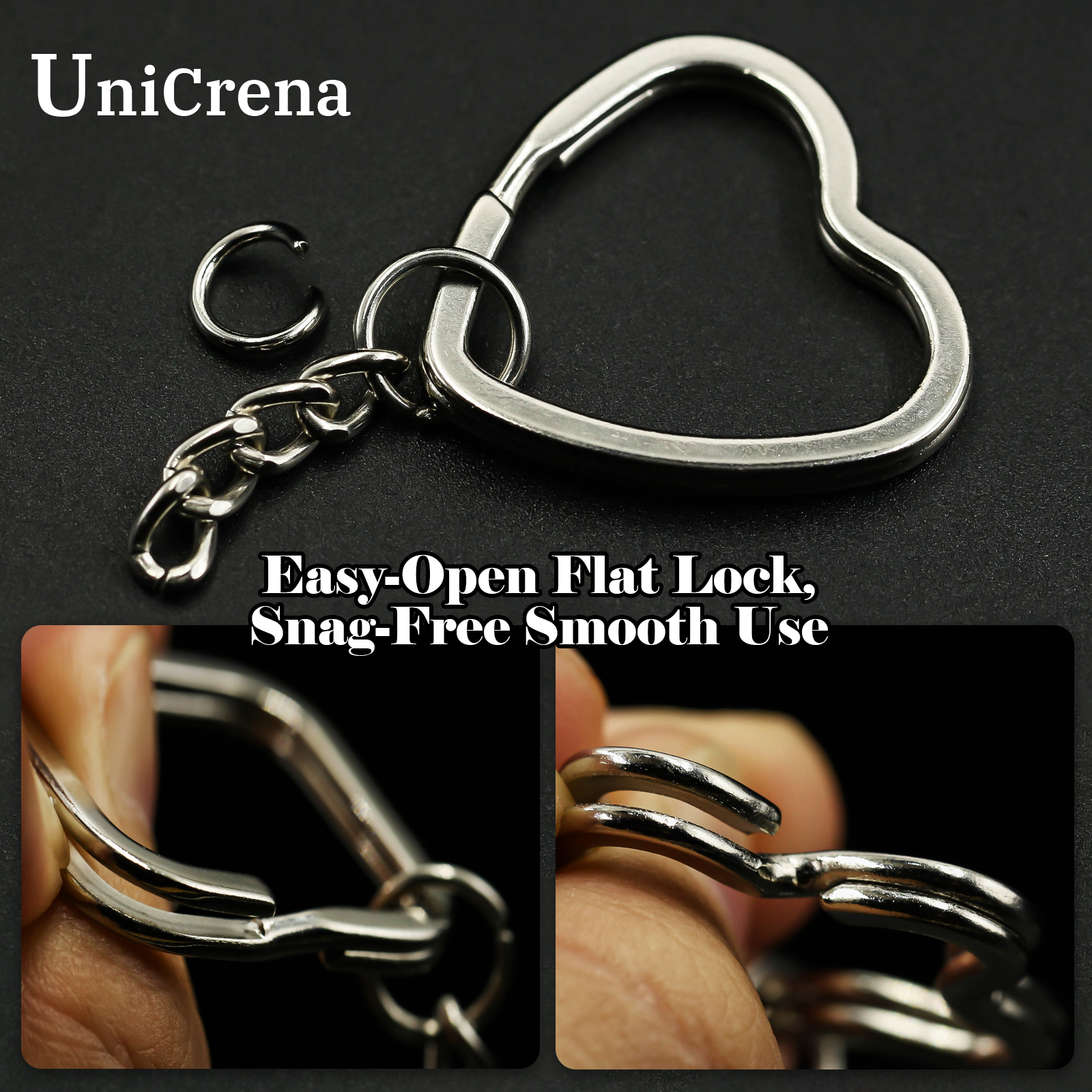 UniCrena Split Ring Keychain w - Jewelry Making Diy avis et prix