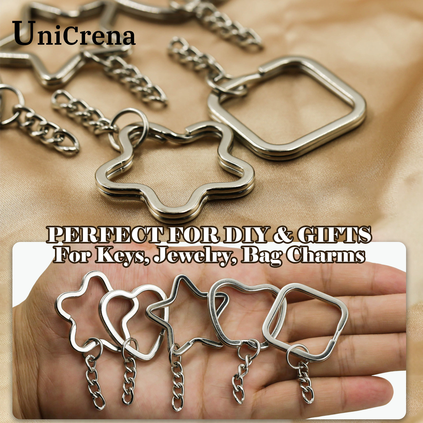 UniCrena Split Ring Keychain w - Jewelry Making Diy avis et prix