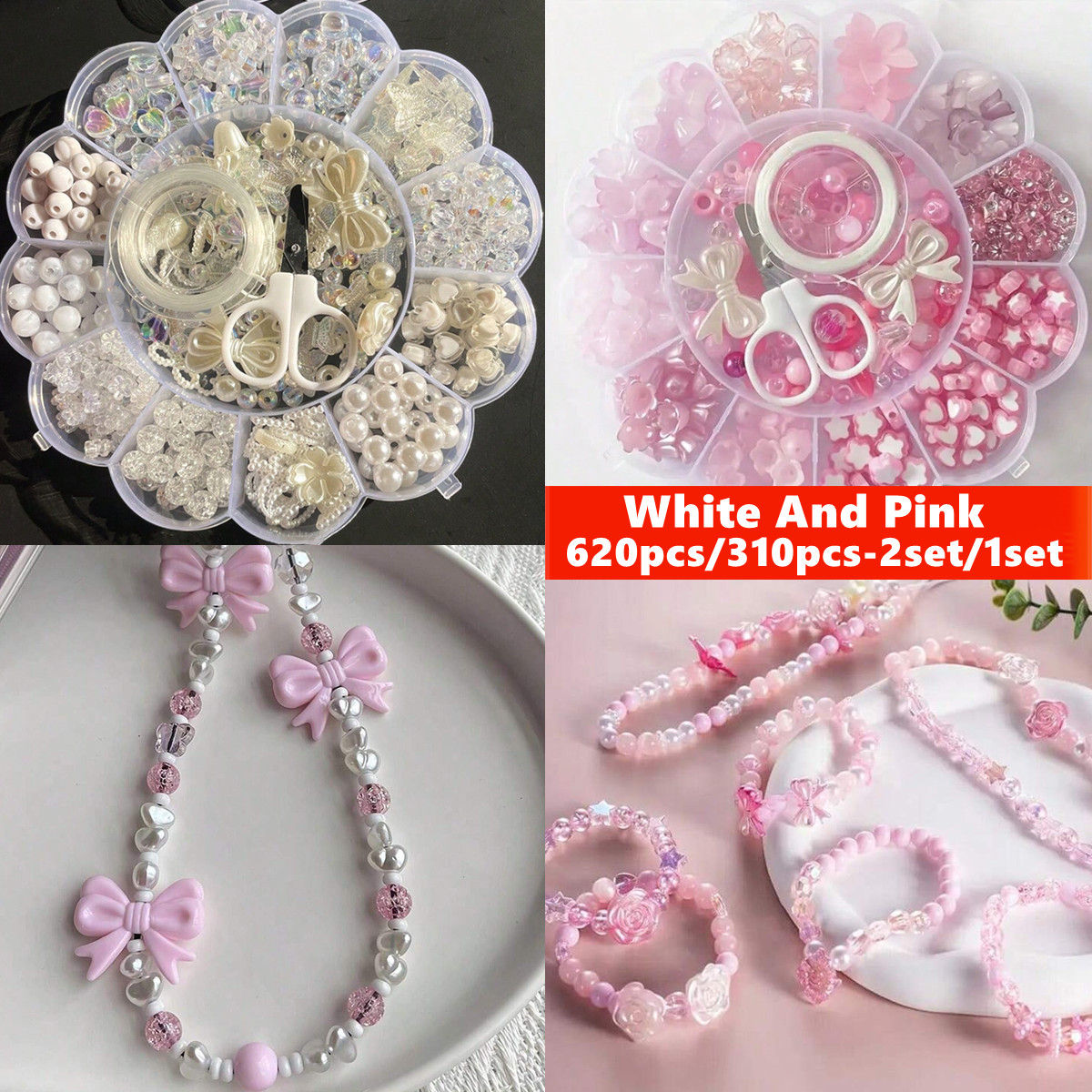 2Set/1Set 13 Grids Acrylic Flo - Jewelry Making Birthday Party avis et prix