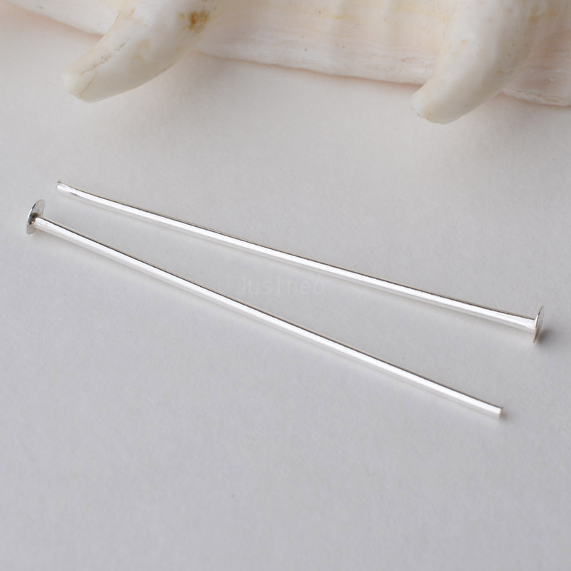 925 Sterling Silver Flat Head  - Jewelry Making Head Pins avis et prix