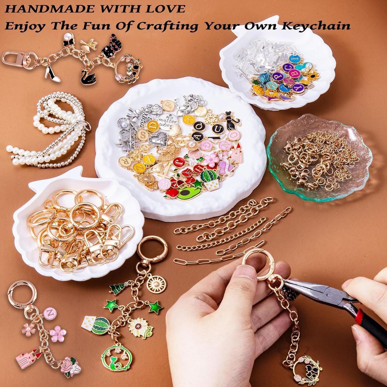 325 Pieces Bag Charm Keychain  - Jewelry Making Party For Adults avis et prix