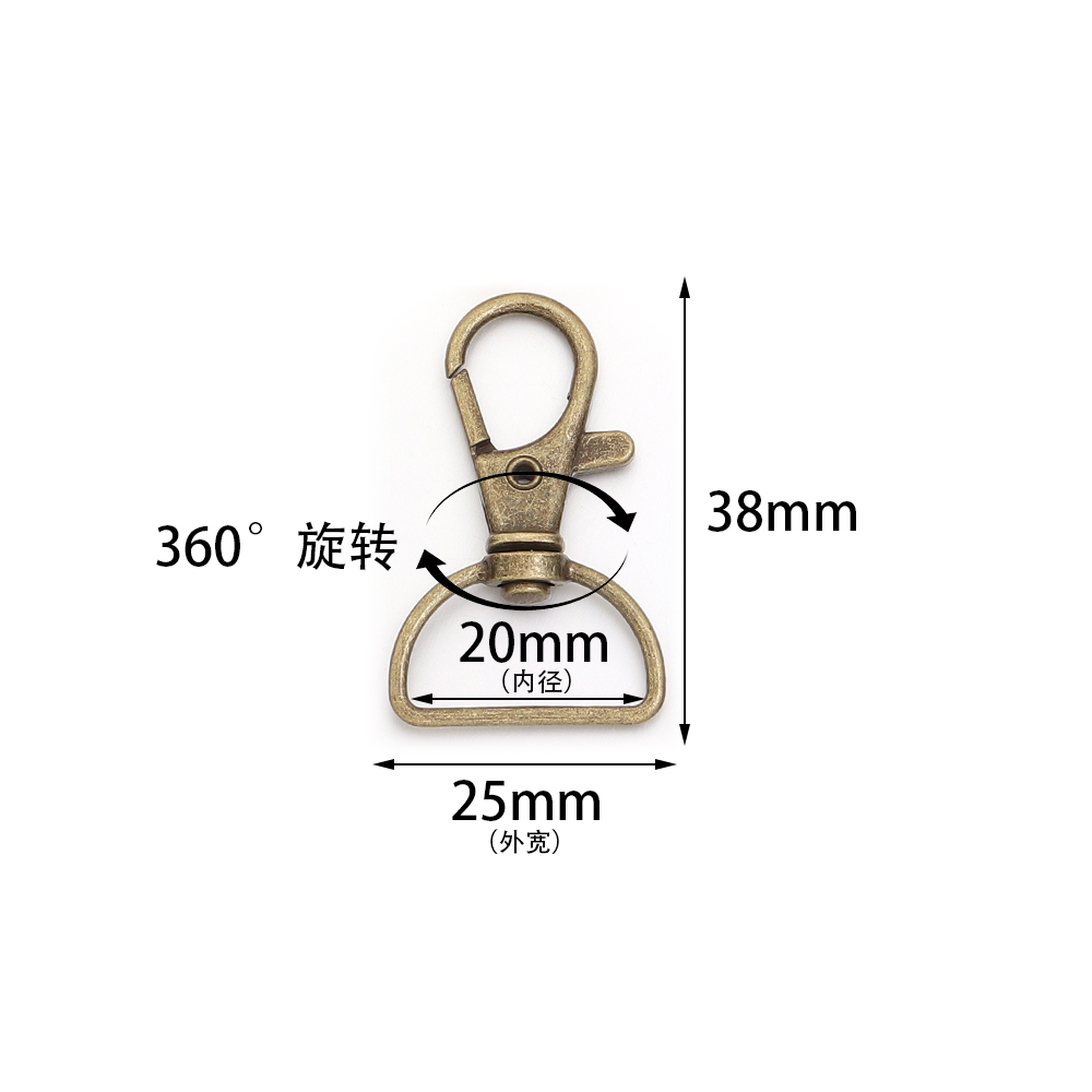 10pcs/lot Metal Swivel Clasps  - Jewelry Making A Ring avis et prix