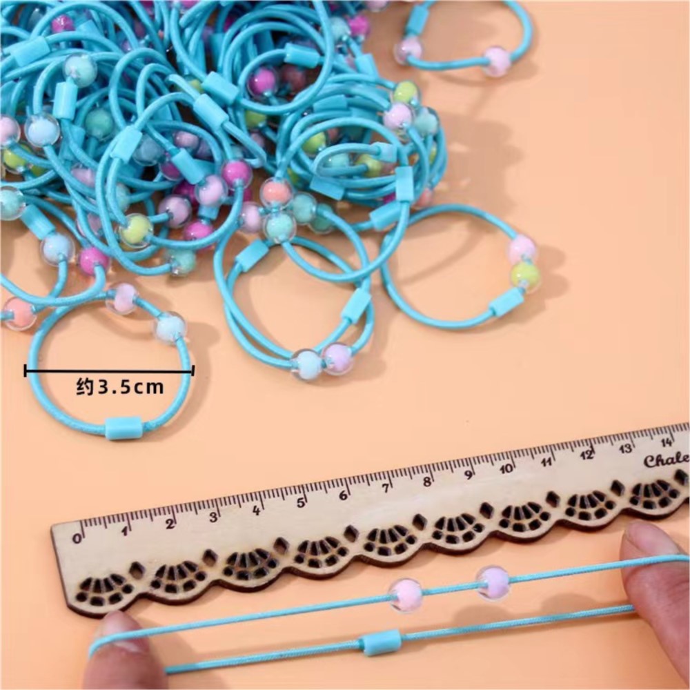50pcs Cute Elastic Hair Ties P - Jewelry Making For Kids avis et prix