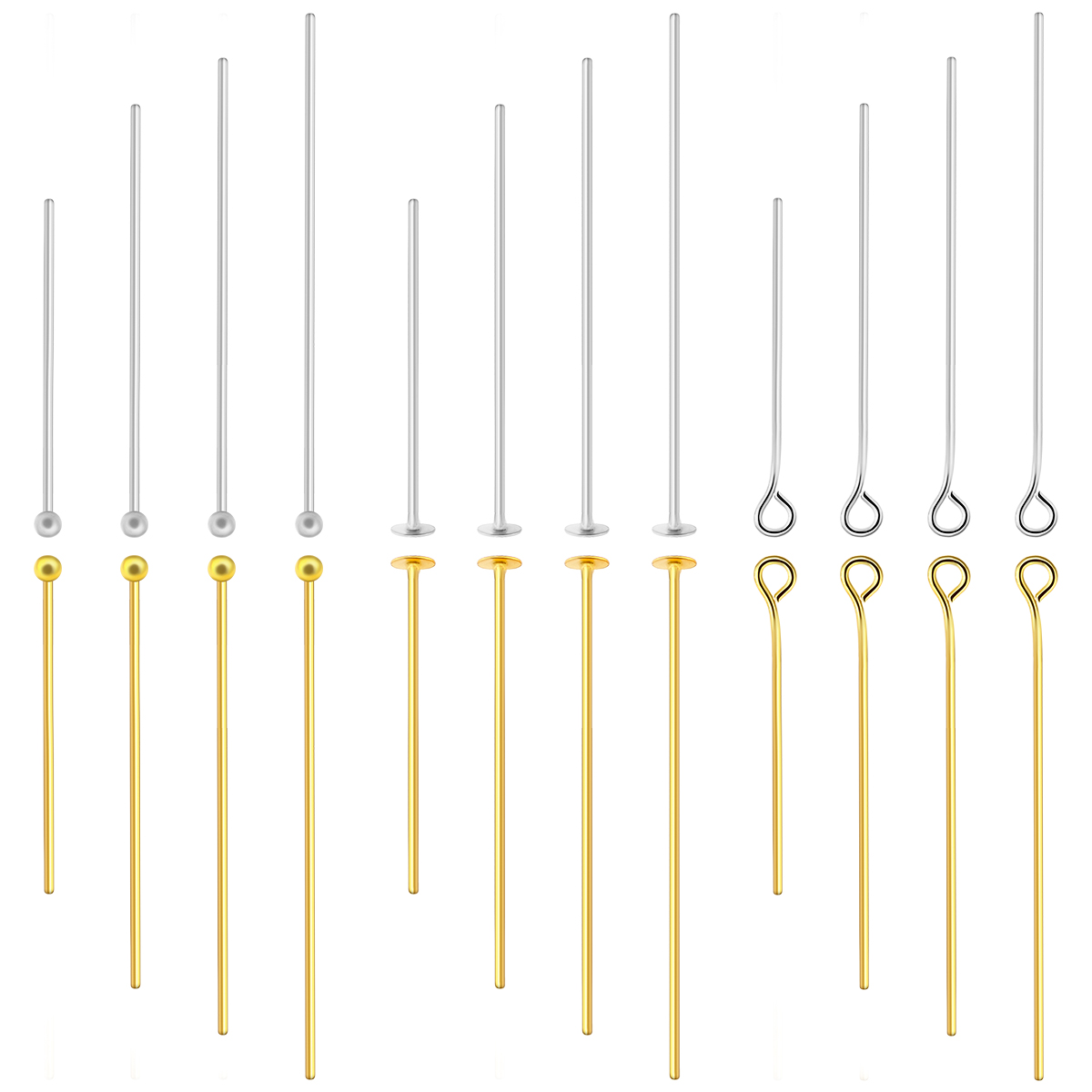50-100pcs Stainless Steel Flat - Jewelry Making Head Pins avis et prix