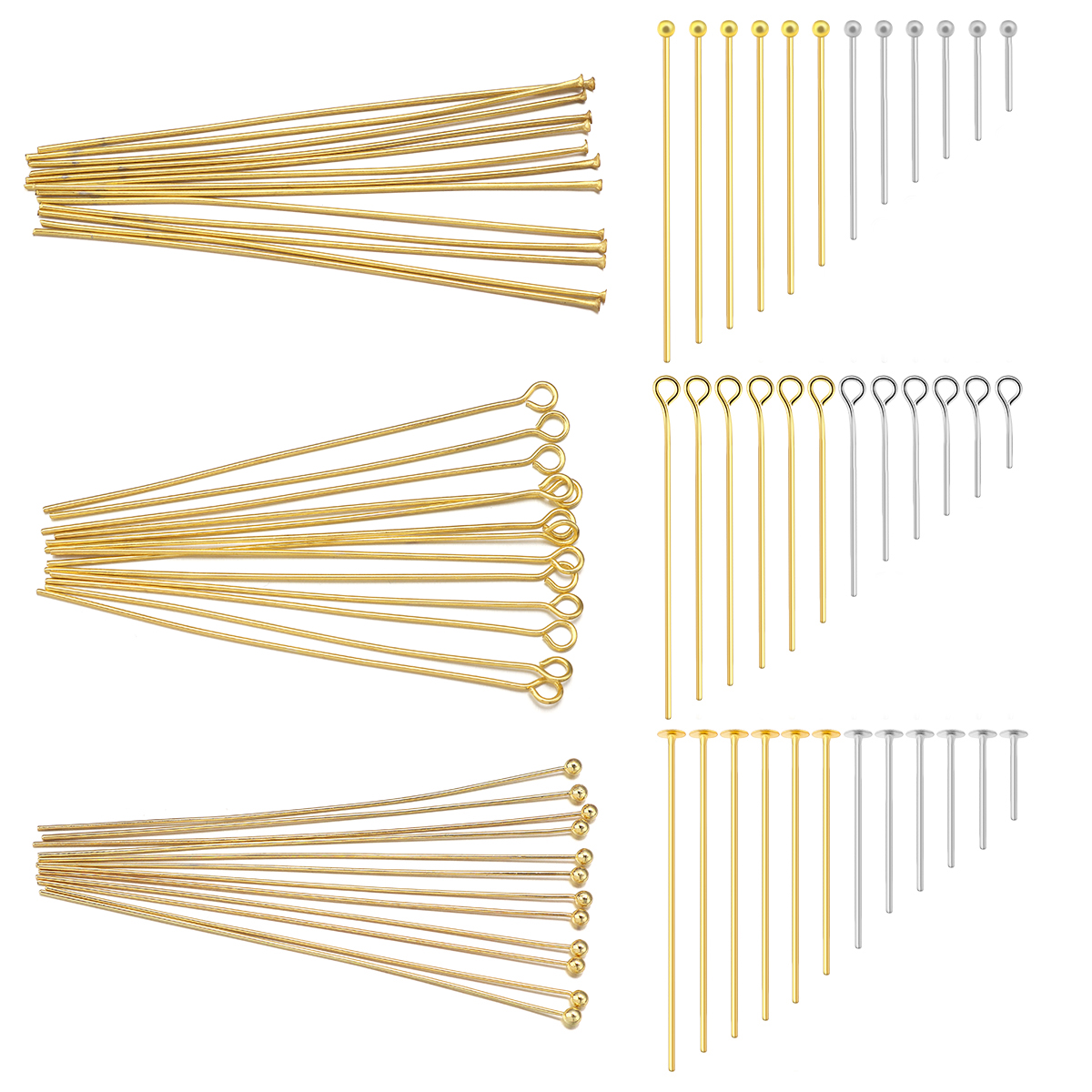 50-100pcs Stainless Steel Flat - Jewelry Making Head Pins avis et prix