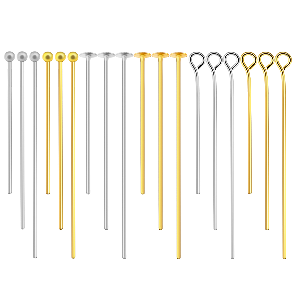 50-100pcs Stainless Steel Flat - Jewelry Making Head Pins avis et prix