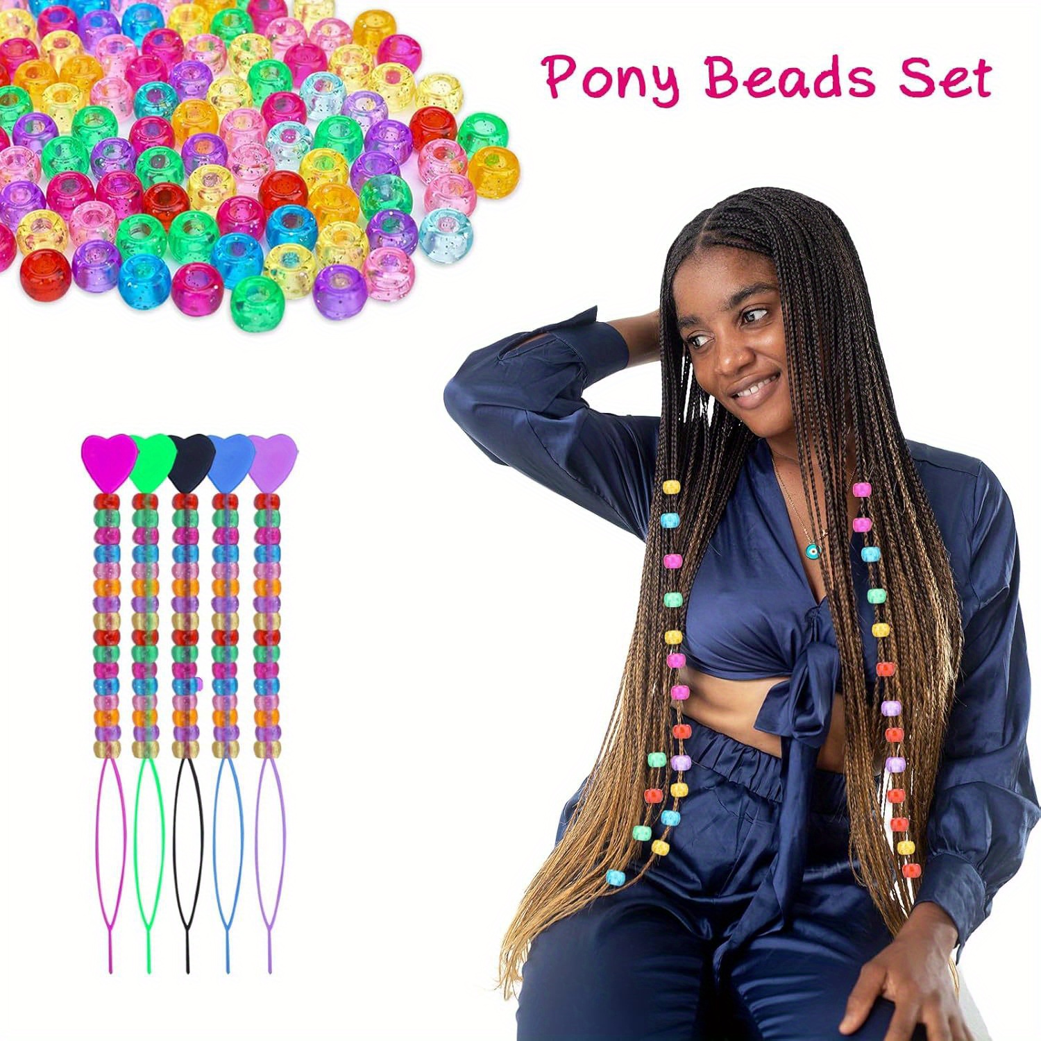 500PCS 9 × 6mm glitter small h - Jewelry Making Equipment avis et prix