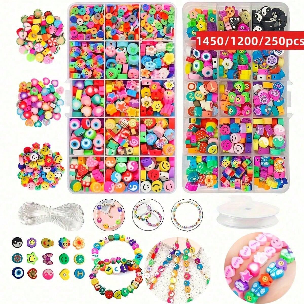 1450/1200/250pcs Polymer Clay  - Jewelry Making Birthday Party avis et prix