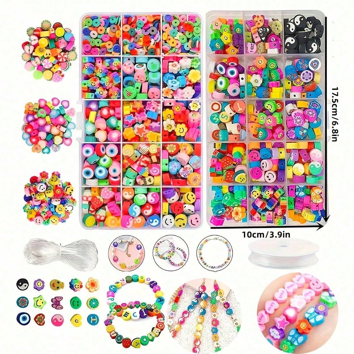 1450/1200/250pcs Polymer Clay  - Jewelry Making Birthday Party avis et prix